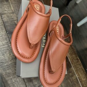 Franco Sarto Tan Leather Sandals